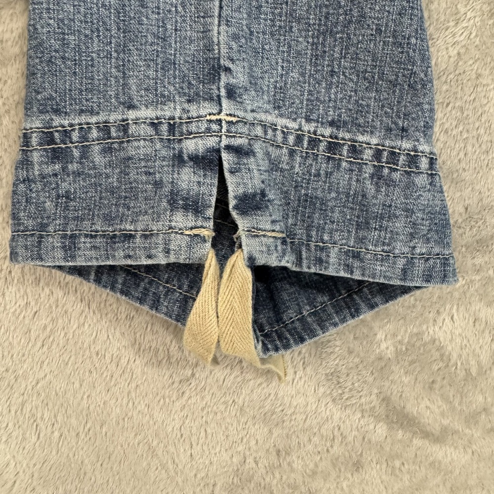Vintage Hydraulic Jeans Womens 11/12 Wide Leg Capri 90s 2000s Y2K Drawstring - Picture 6 of 16